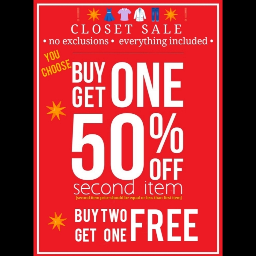 ✴️ CLOSET SALE - 2 DAYS ✴️ options options options